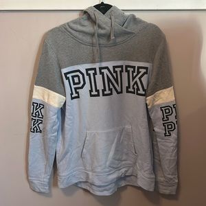 PINK Victoria Secret Lightweight Sweater- Grey and Blue M